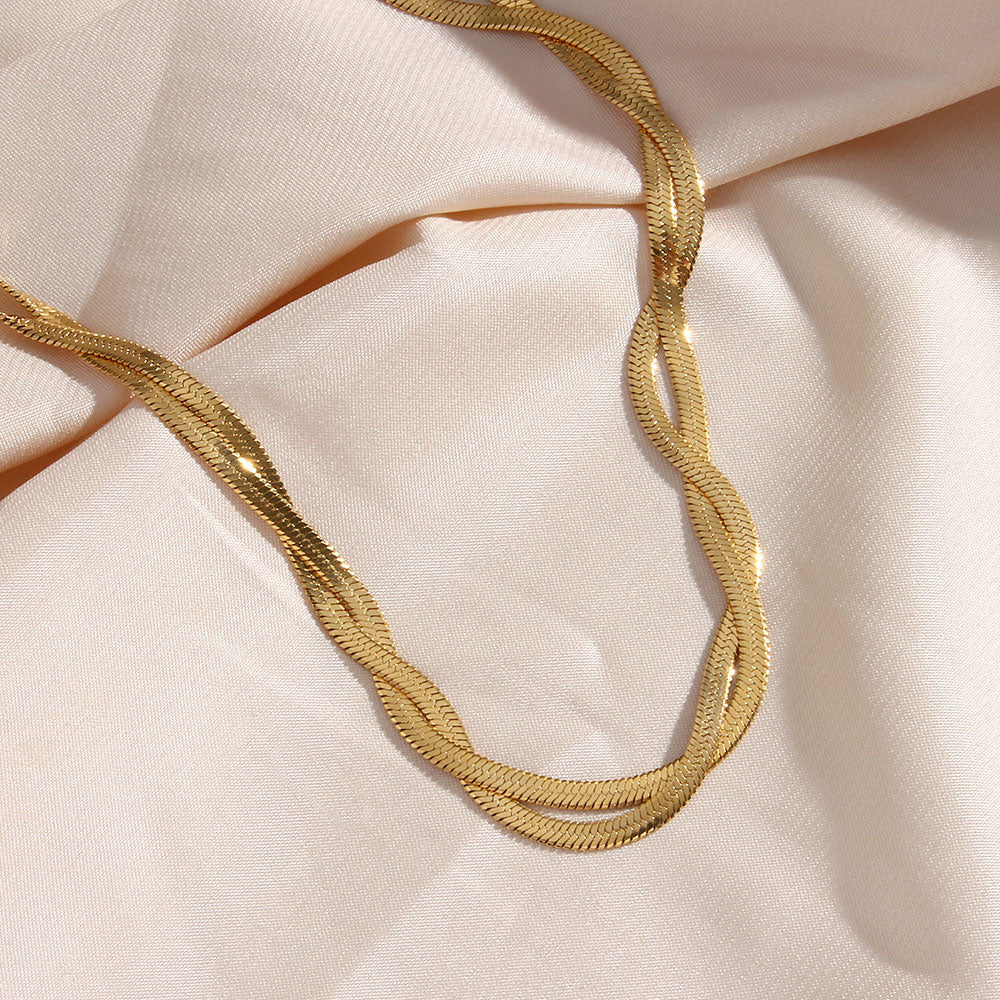 Twisted Bracelet | 18k Gold 4mm