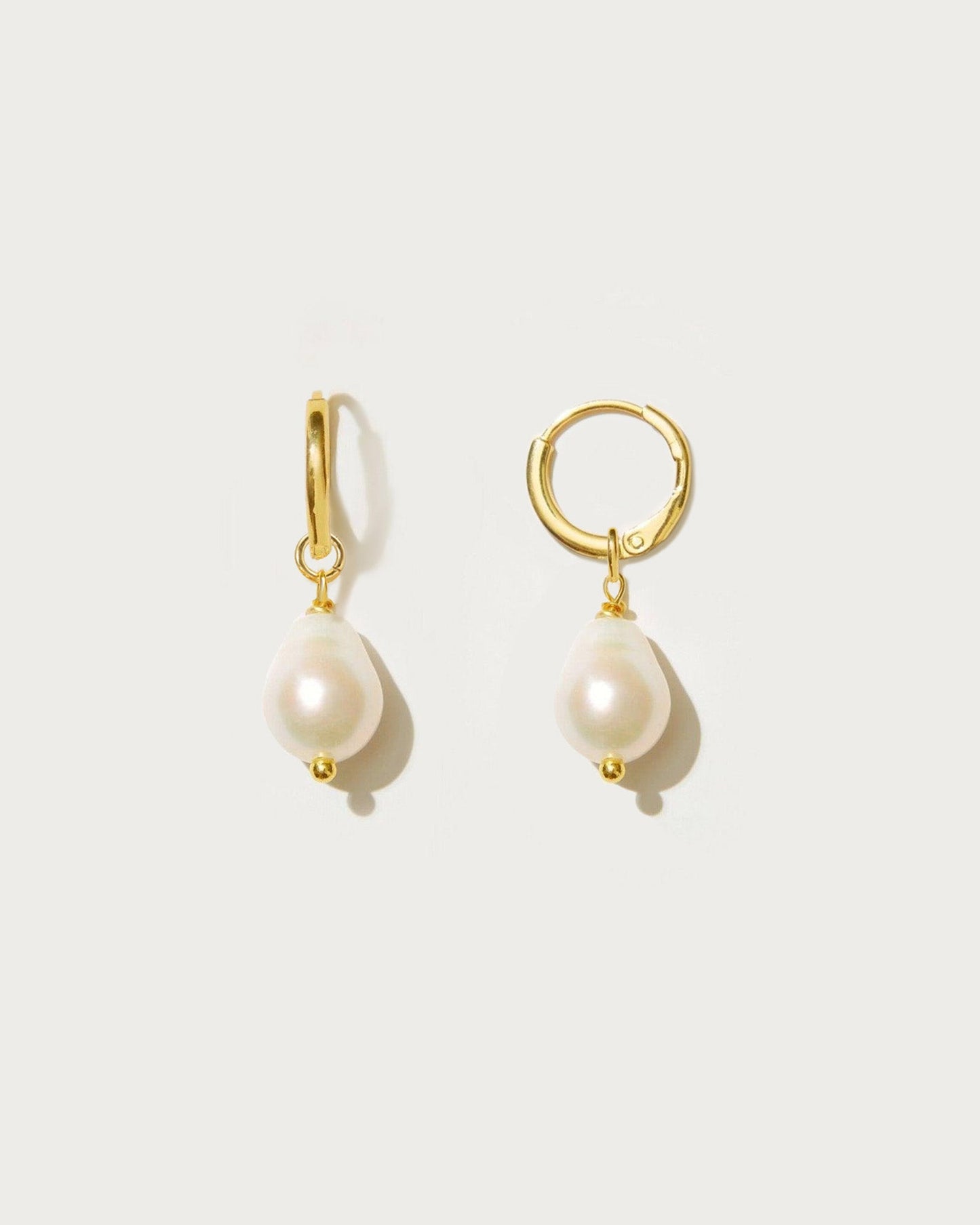 Pearl Hoop Earrings