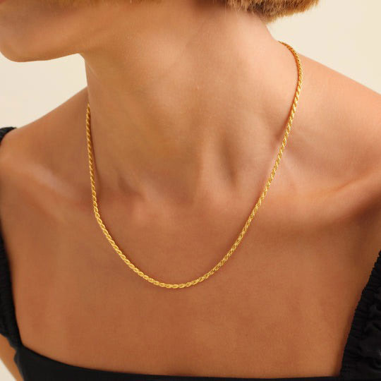 Rope chain | 18K Gold 2mm