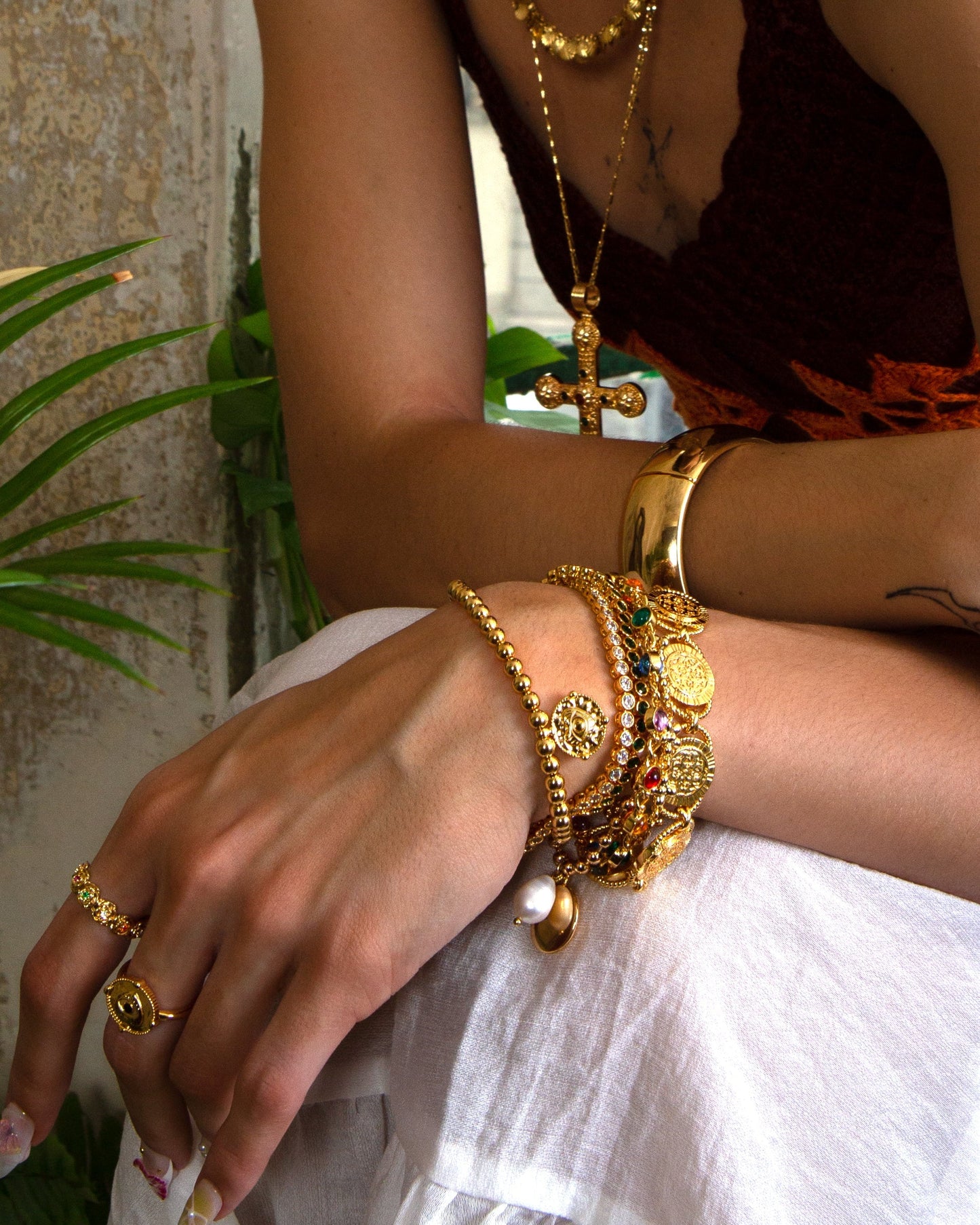 Evil Eye Ball Chain Bracelet