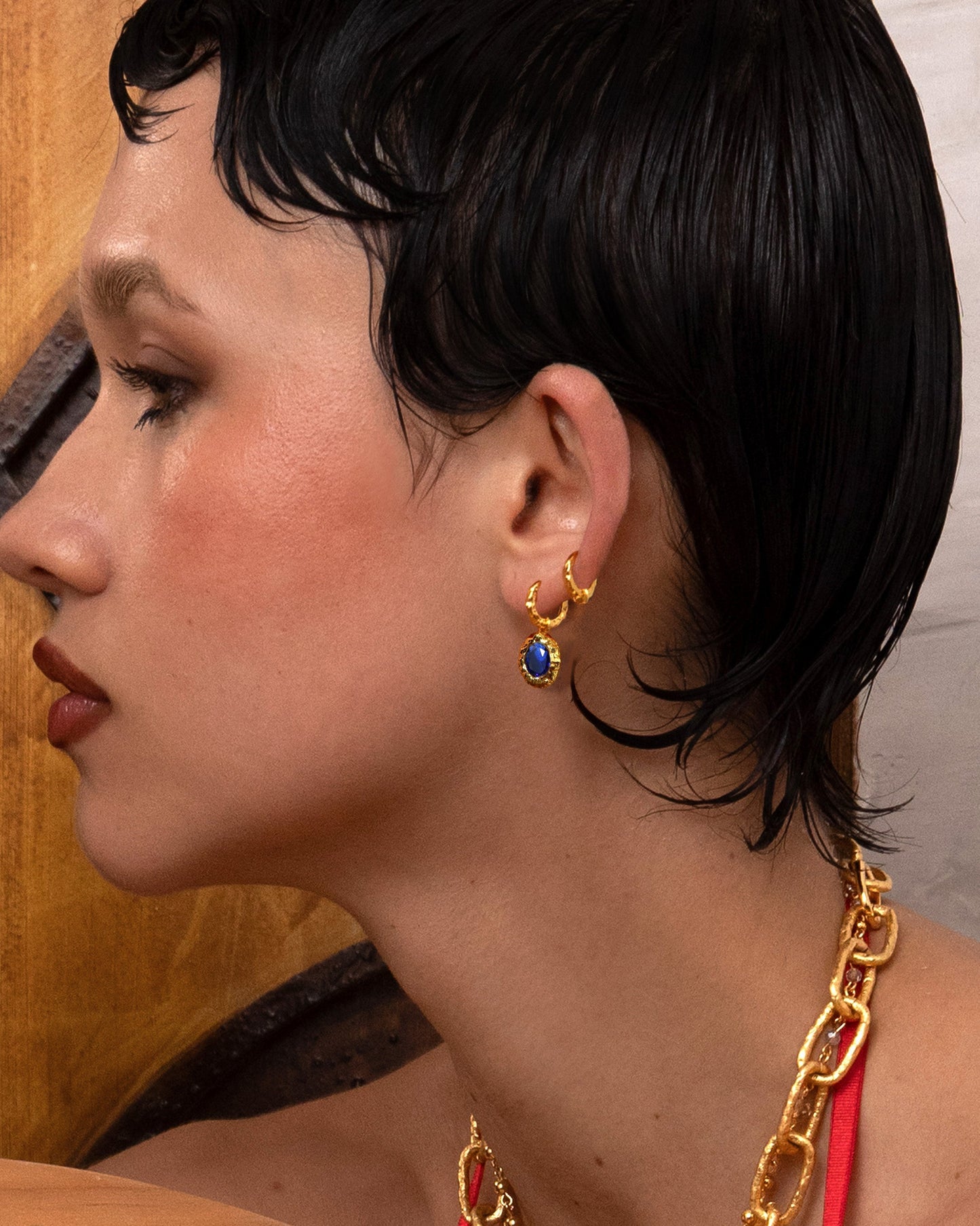 September Birthstone Earrings - Sapphire