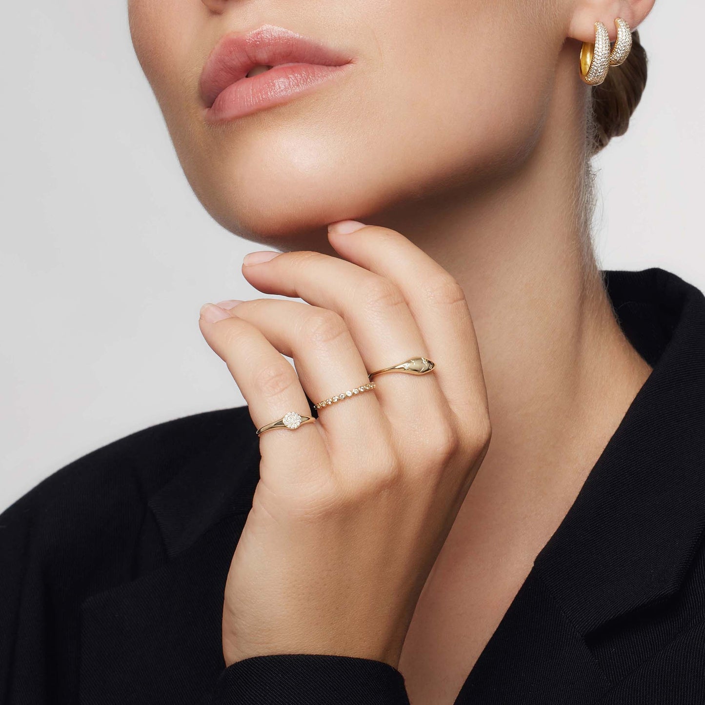 Diamond Stars Ring | 18k Gold