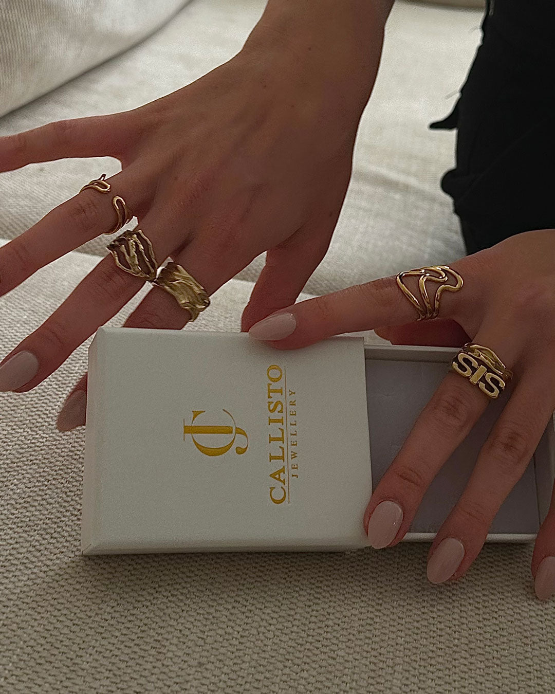 Rosa Big ring | 18K Gold