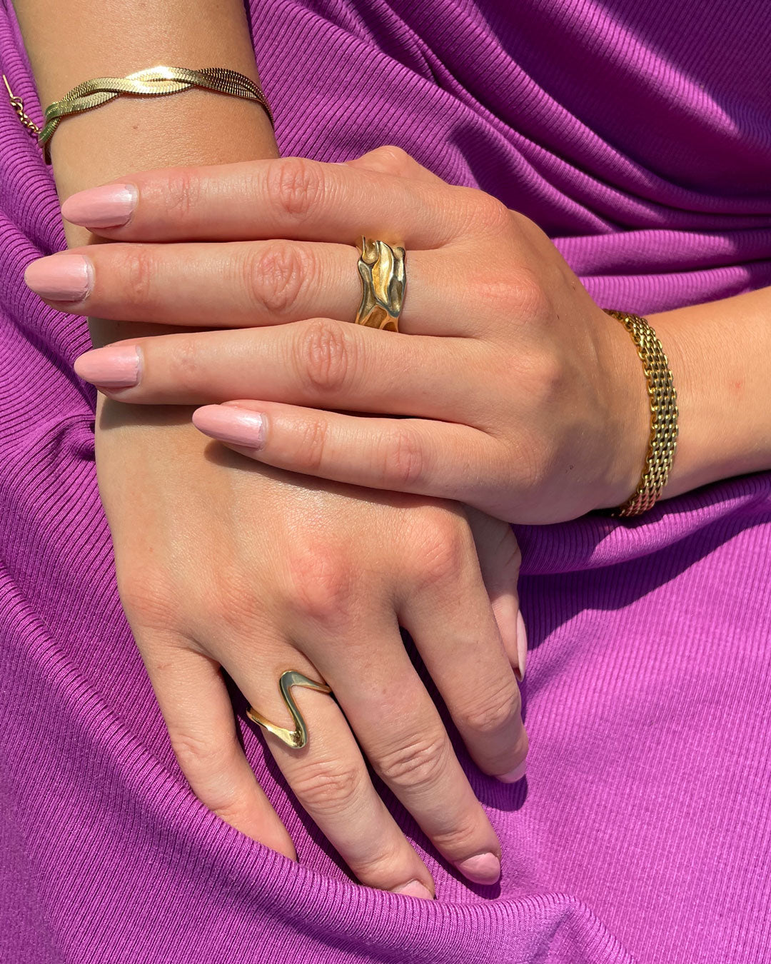 Rosa Big ring | 18K Gold