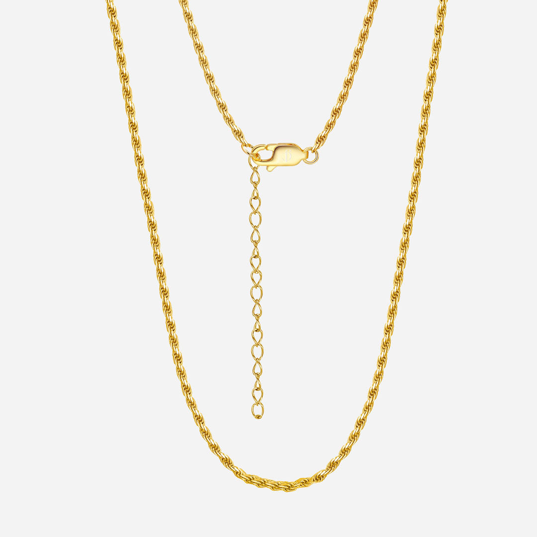 Rope chain | 18K Gold 2mm