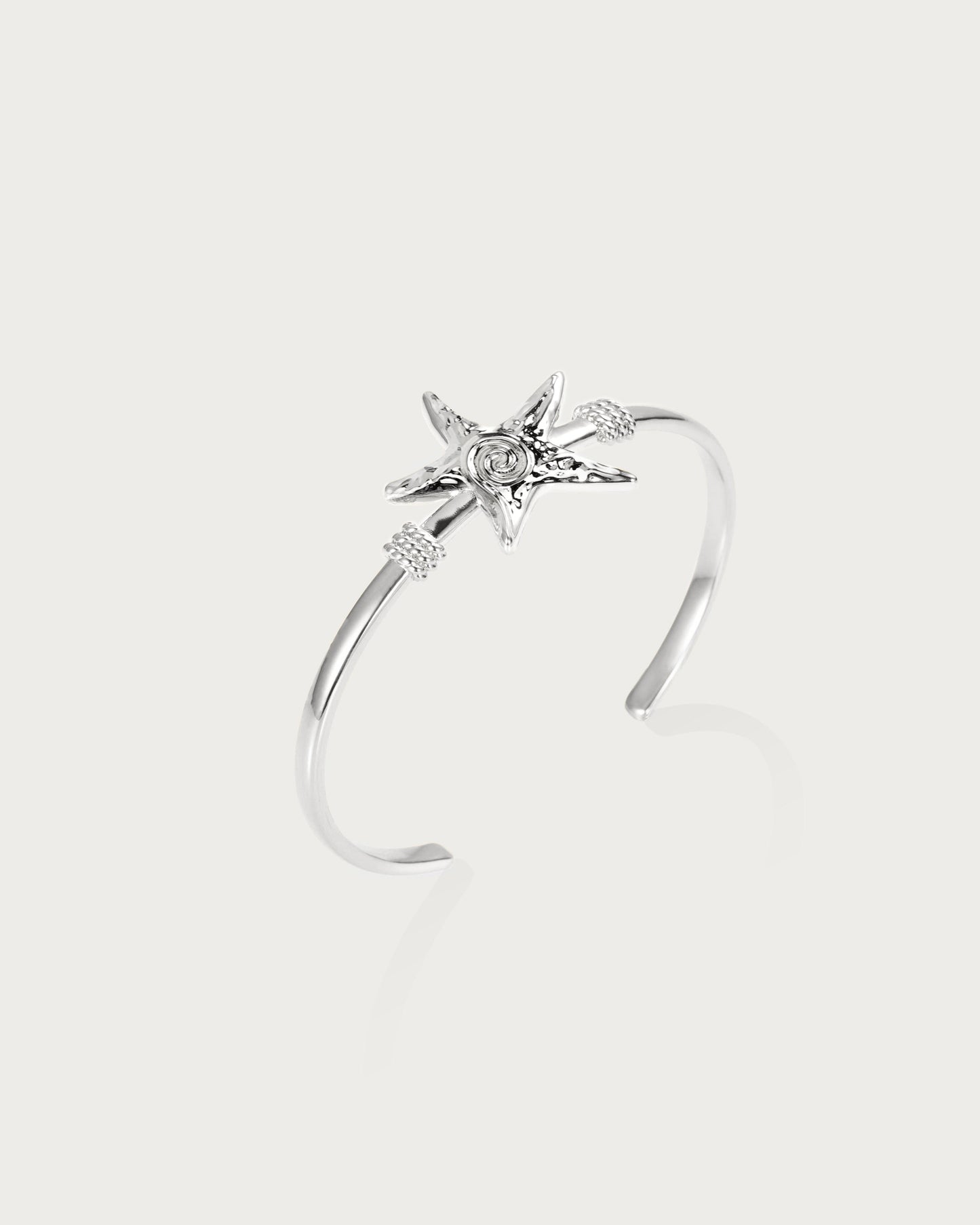 Silver Starfish Bangle