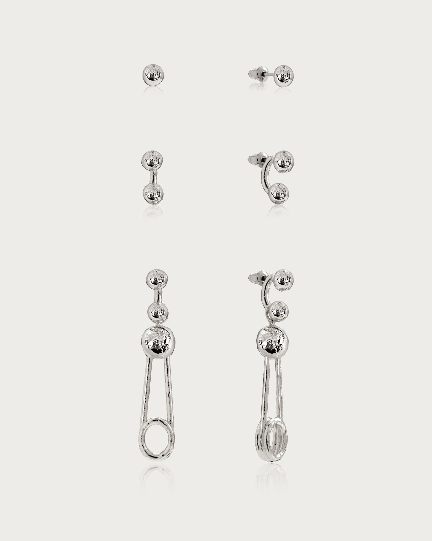 Trea Earrings in Silver
