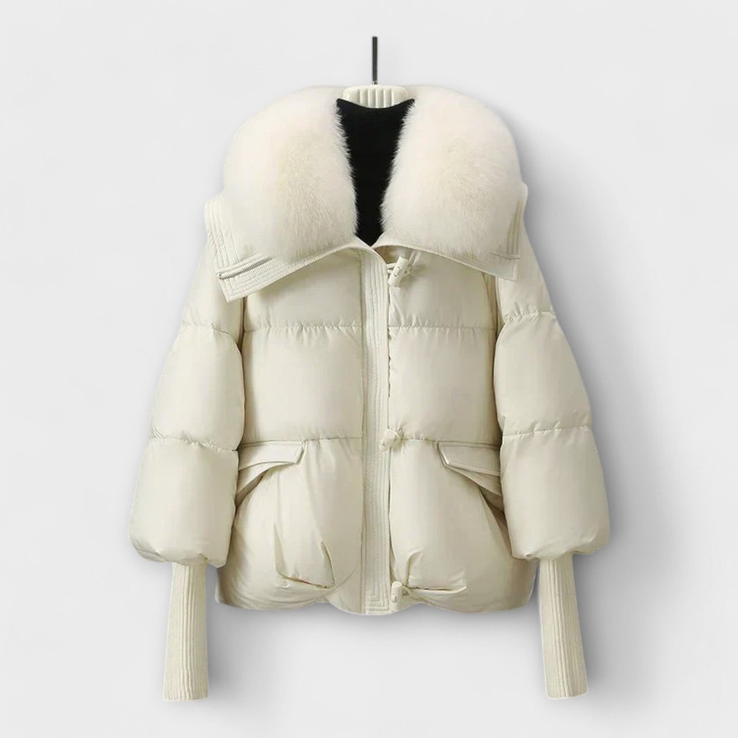 Lucyna - Elegant Coat with Fur
