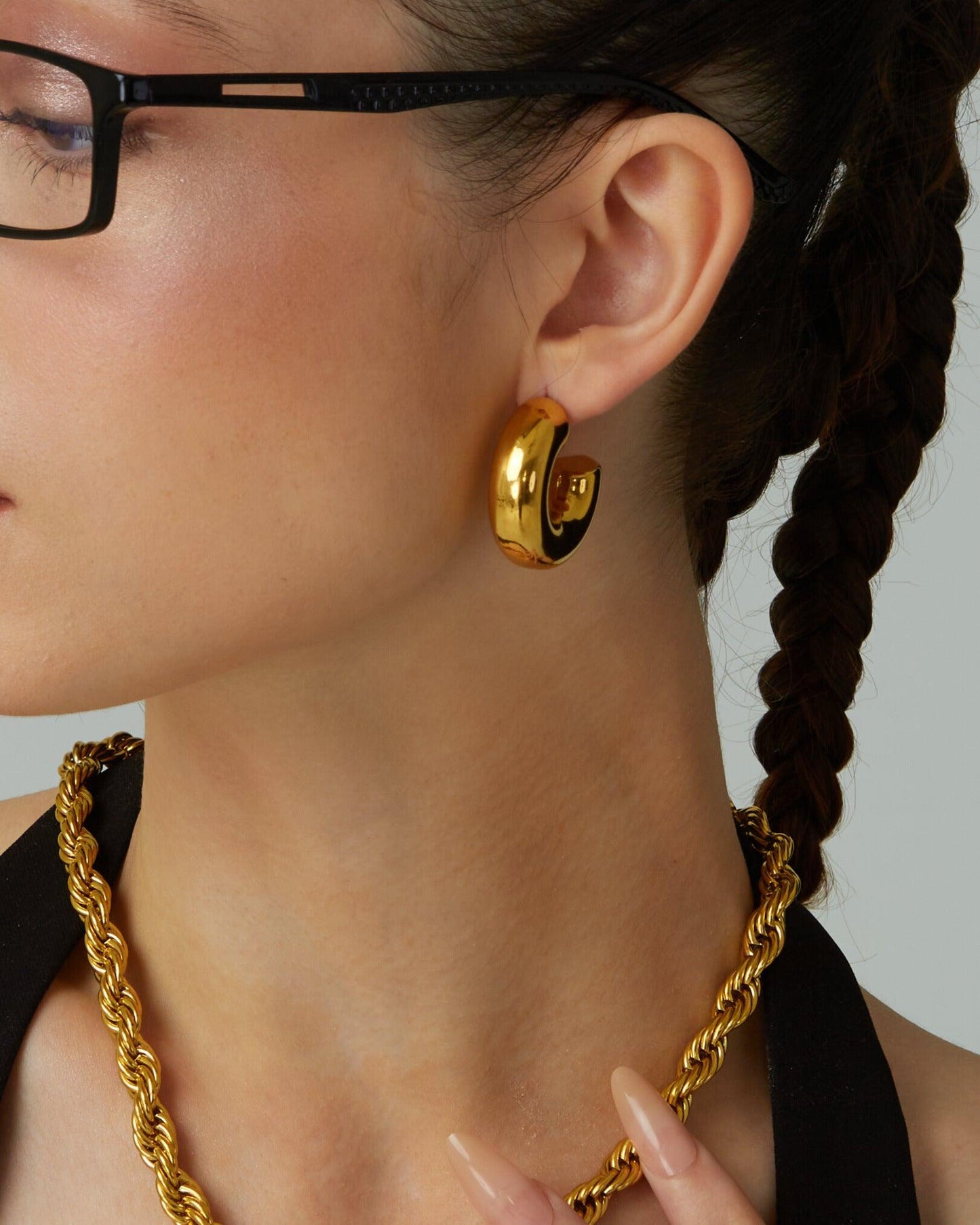 Chunky Hoop Earrings