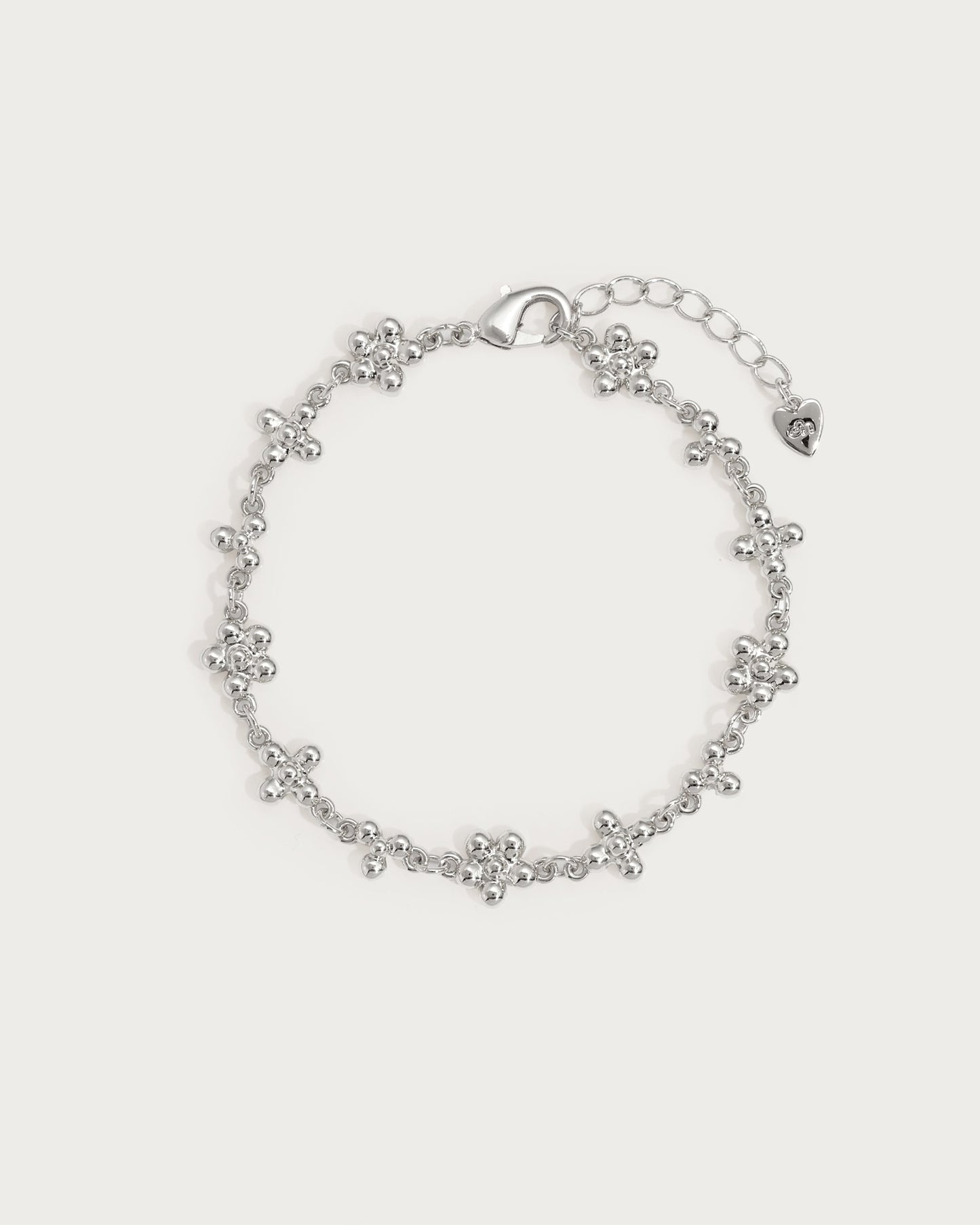 Daisy Molecule Bracelet in Silver