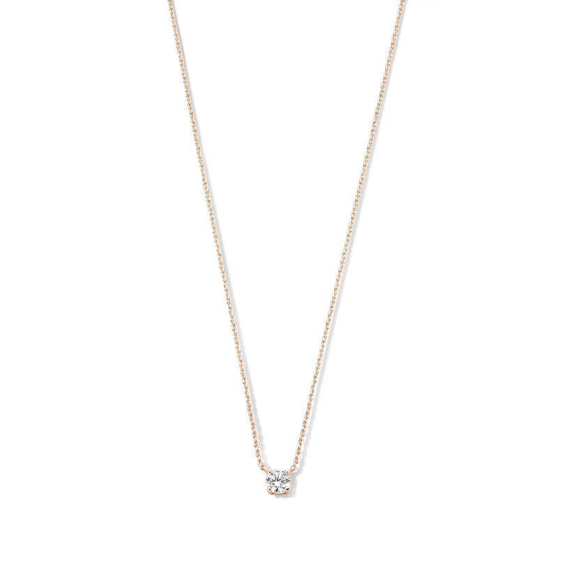 Cléa Moissanite Stone Necklace | 14k Gold