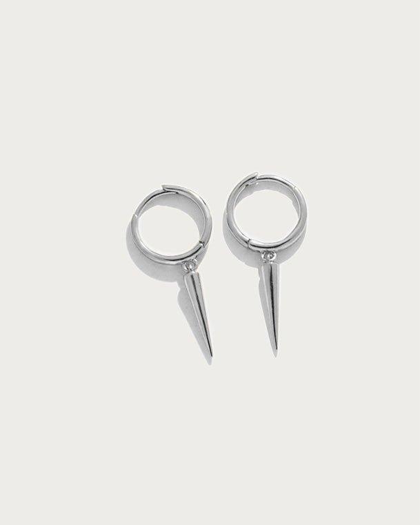 Spike Earrings in Silver