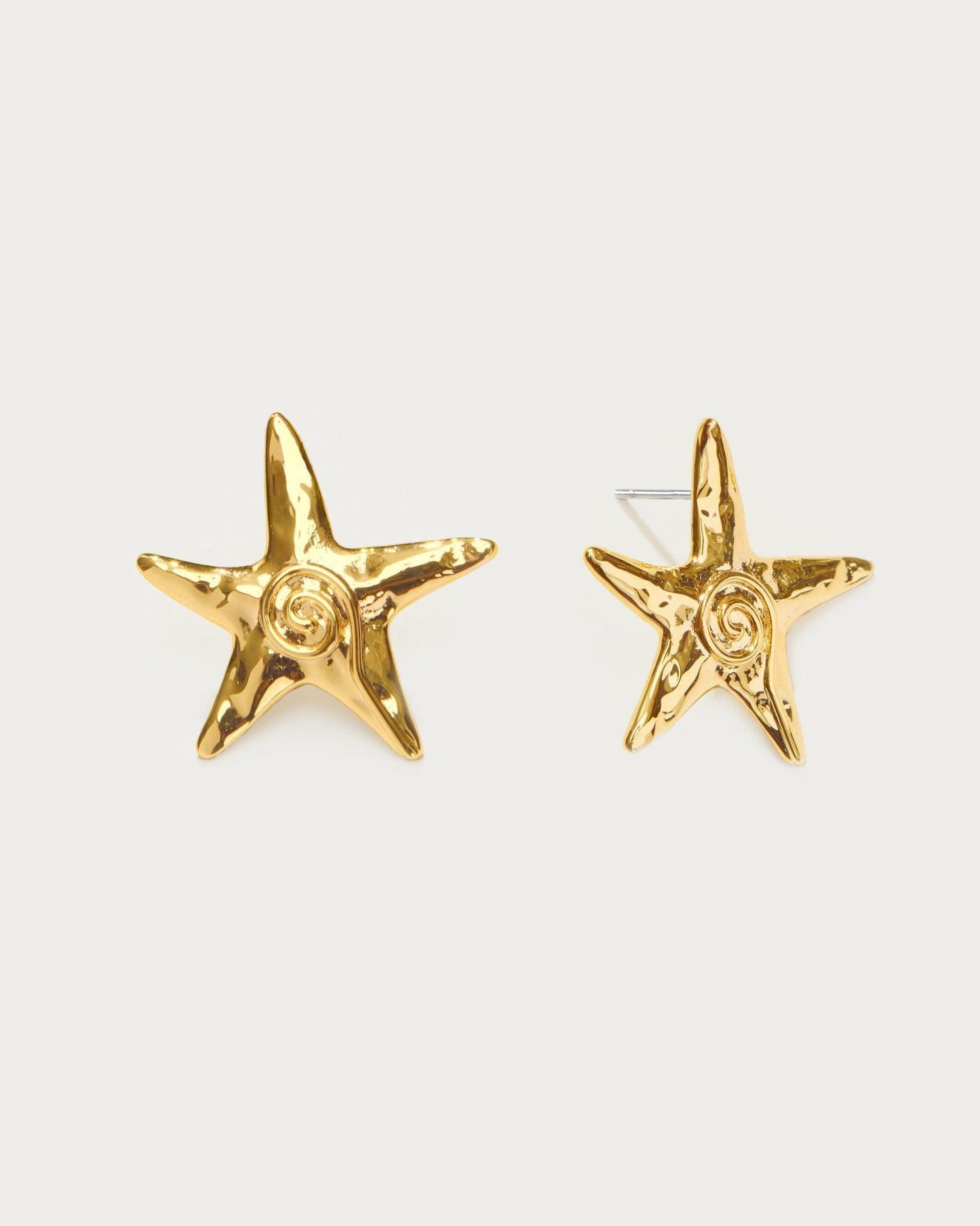 Starfish Stud Earrings in Silver