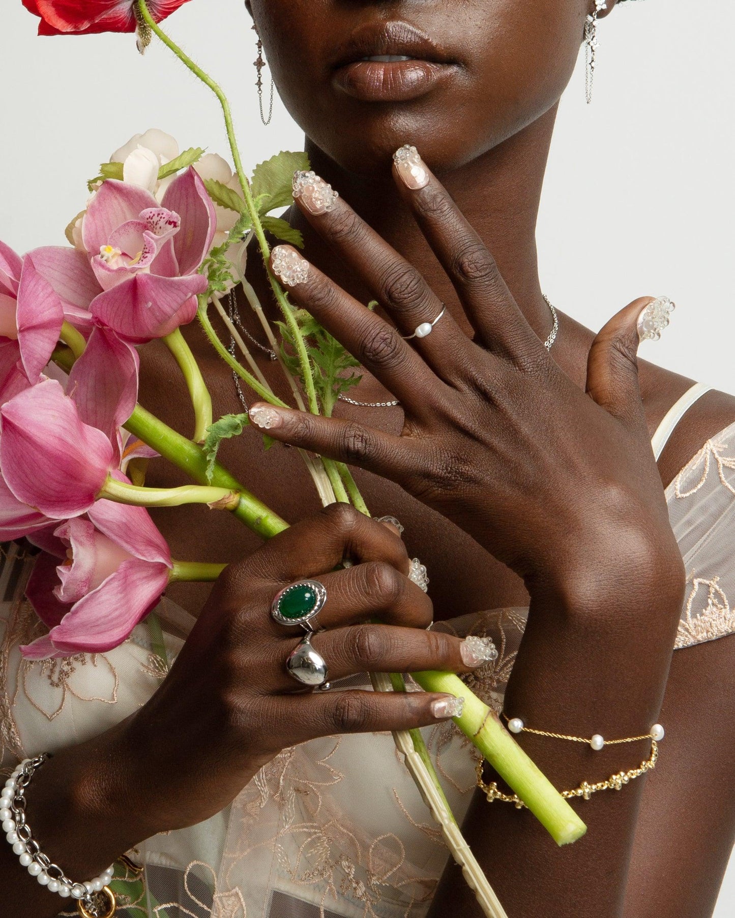 Thalassa Pearl Ring in Silver