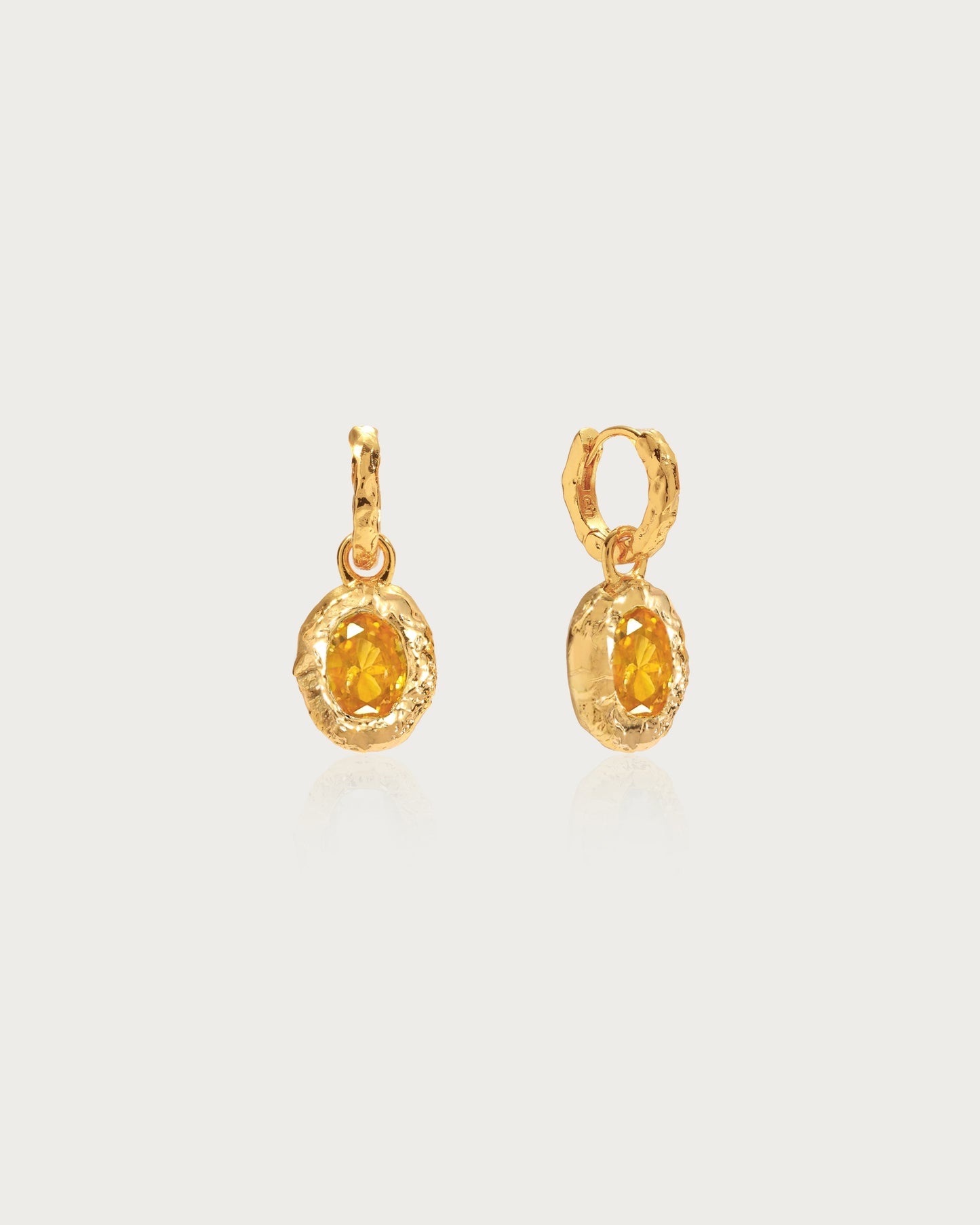 November Birthstone Earrings - Citrine