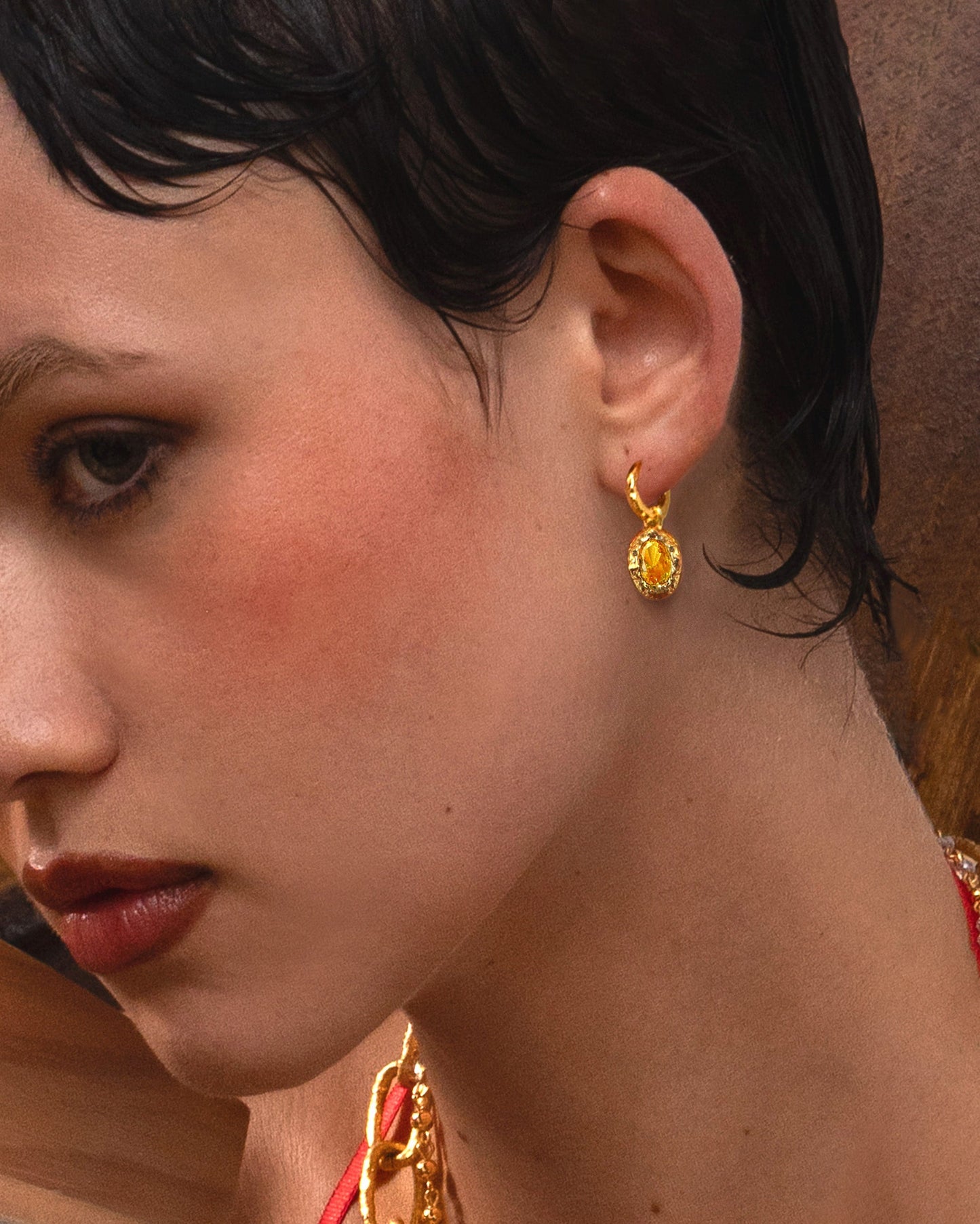 November Birthstone Earrings - Citrine