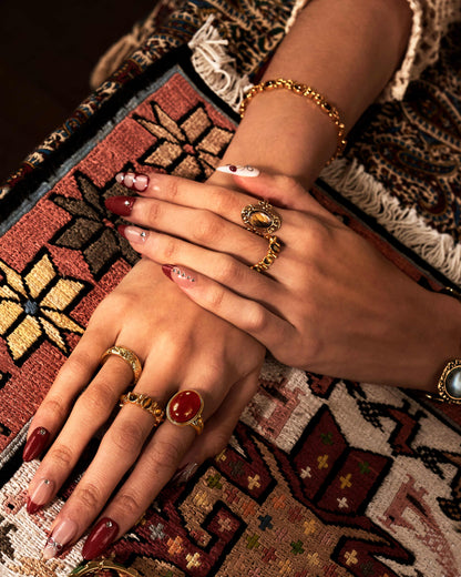 Tiger's Eye Band Ring