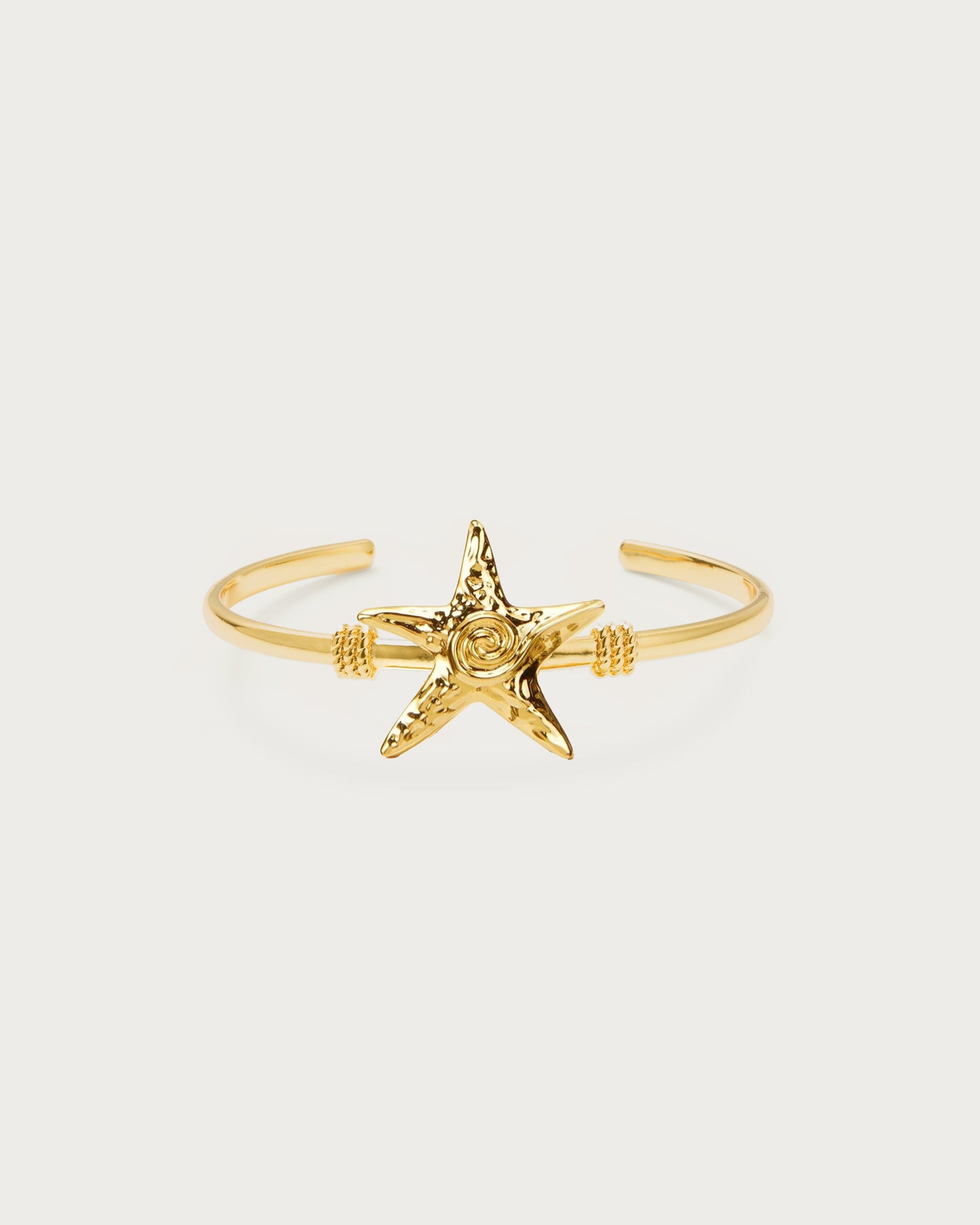 Silver Starfish Bangle