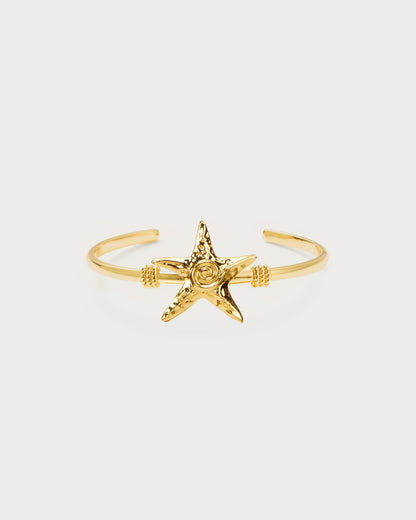 Silver Starfish Bangle