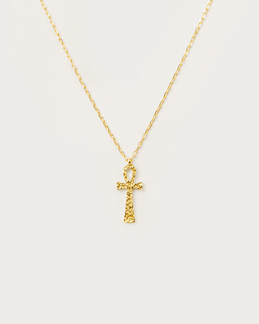Textured Ankh Necklace