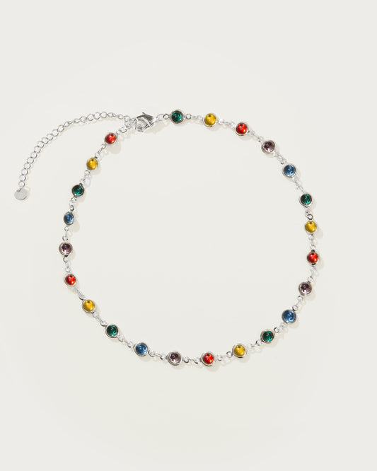 Infinity Choker Necklace in Silver