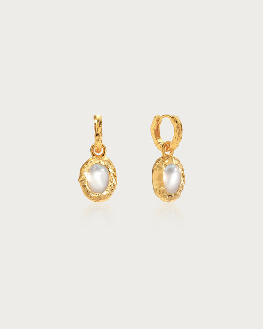 June Birthstone Earrings - Pearl