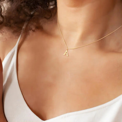Initial Necklace | 18k Gold
