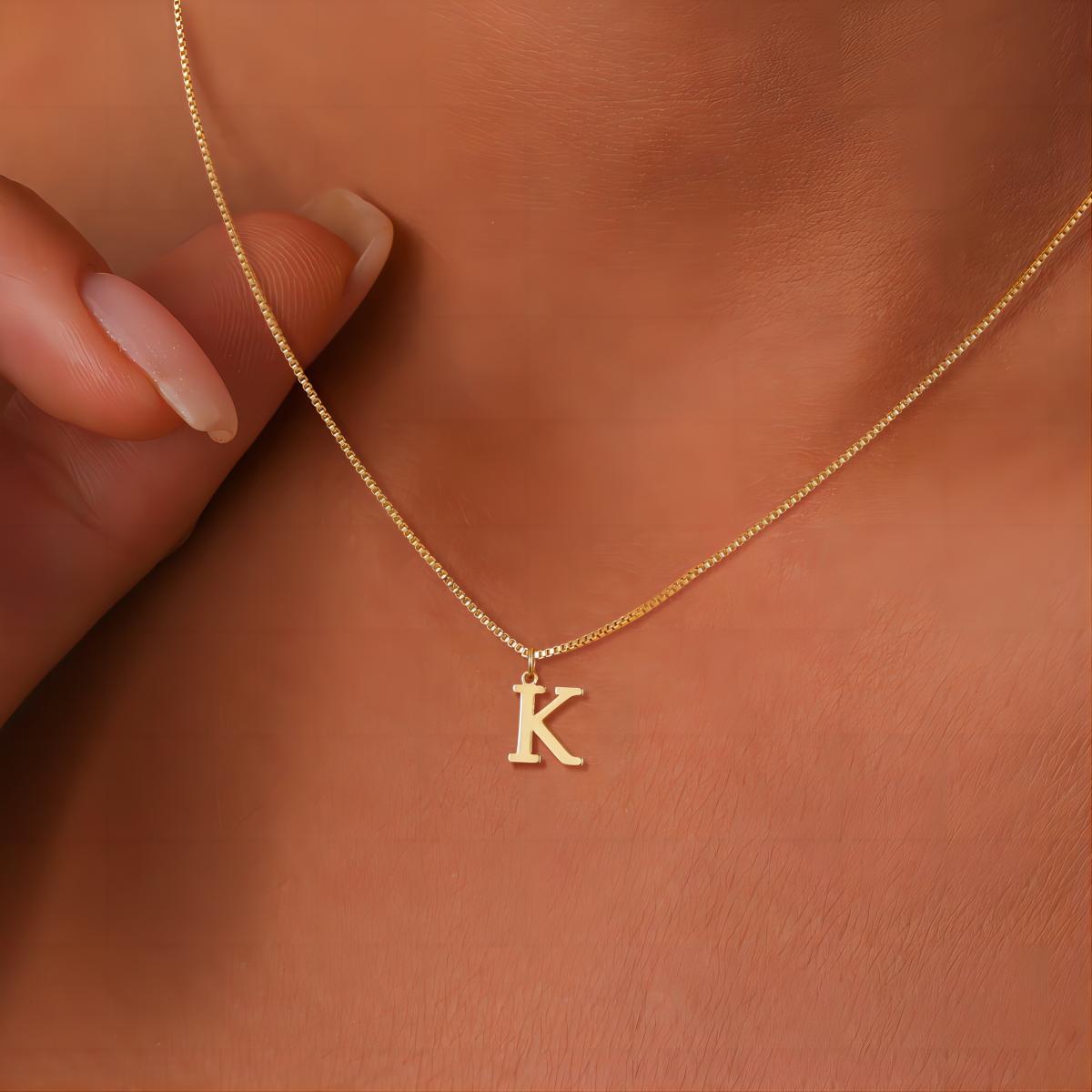Initial Necklace | 18k Gold