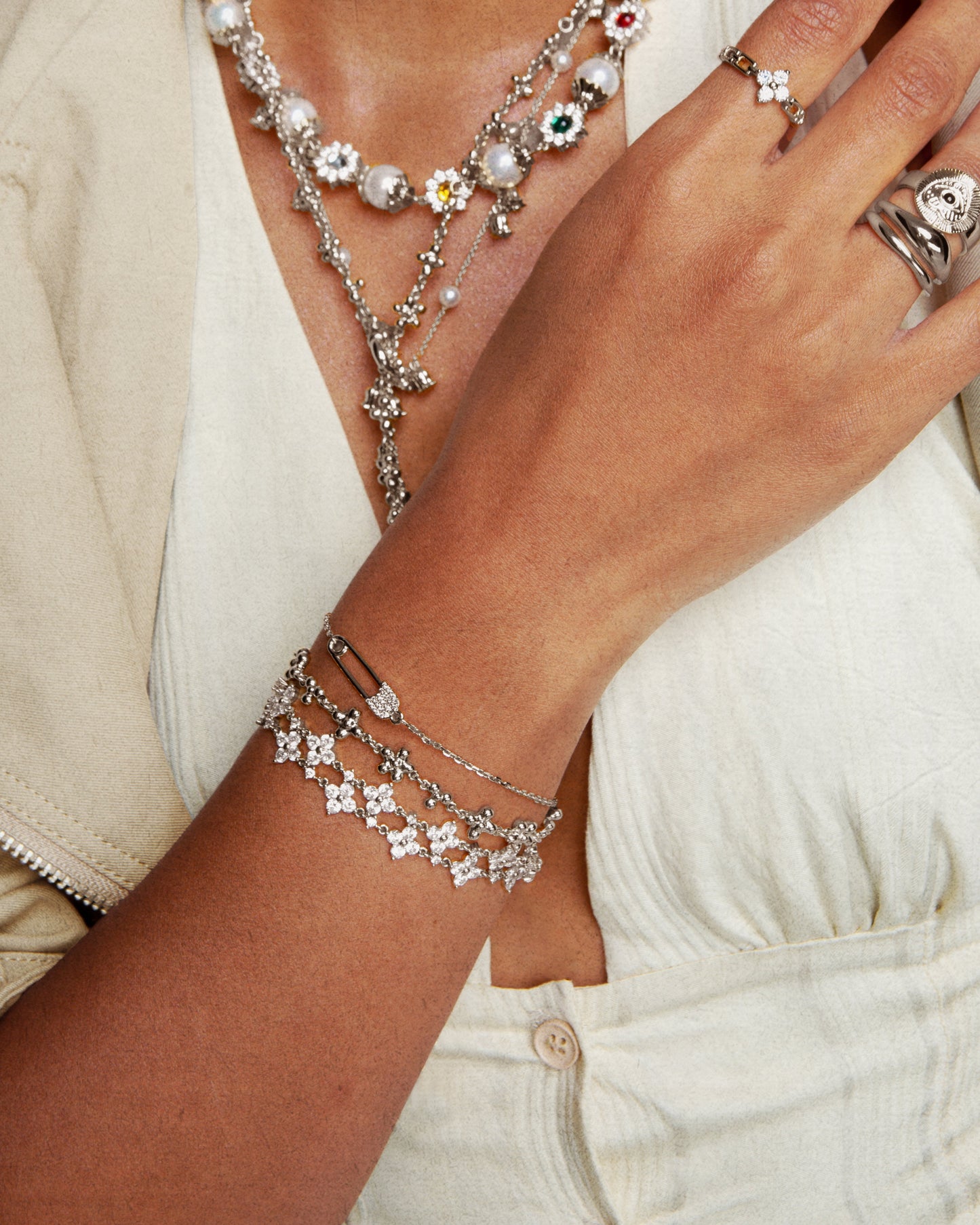 Hot Stuff Bracelet Set in Silver