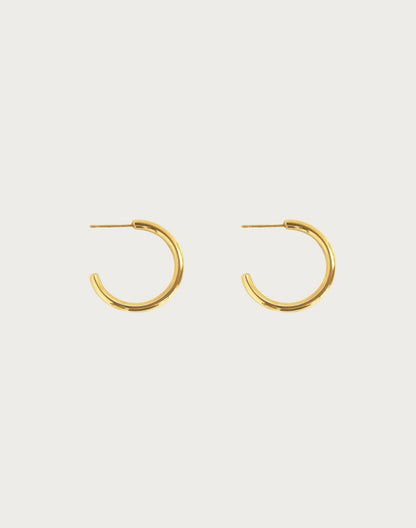 Silver 30mm Endless Hoop Earrings
