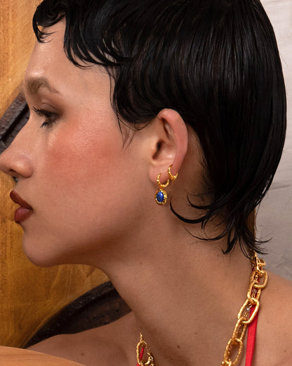 September Birthstone Earrings - Sapphire