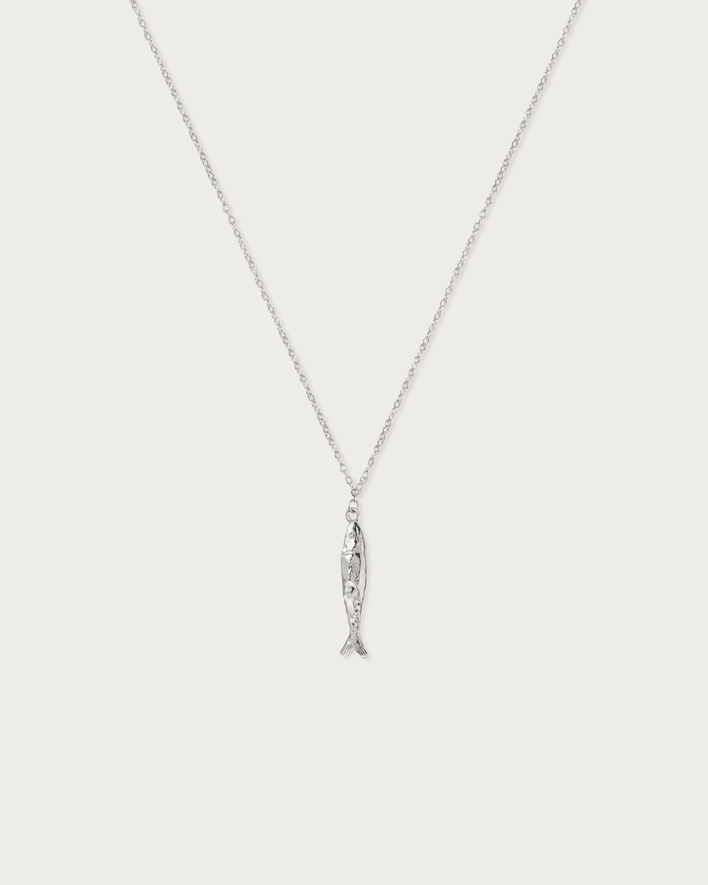Silver Anchovy Necklace