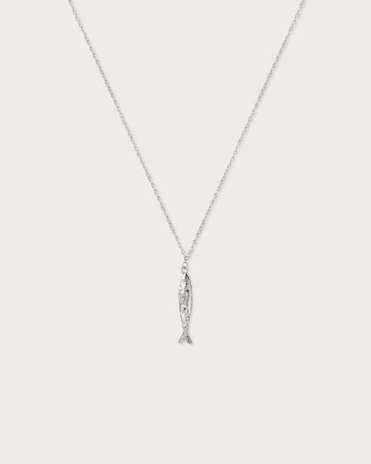 Silver Anchovy Necklace