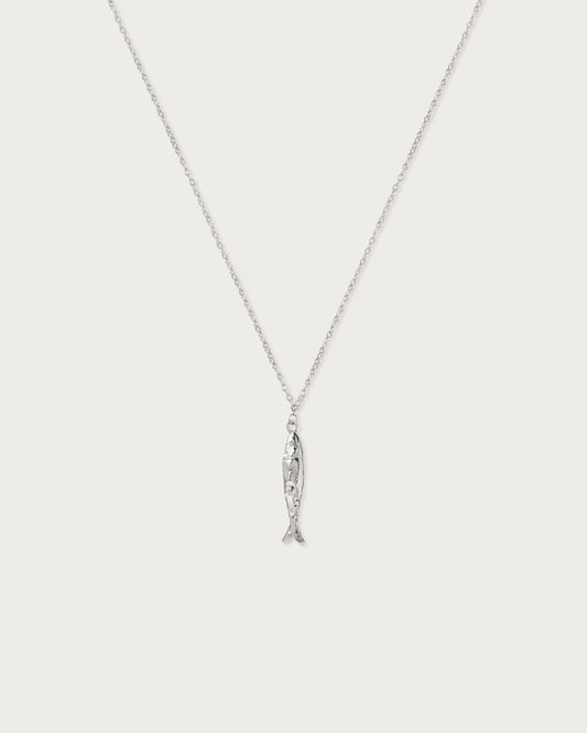 Silver Anchovy Necklace