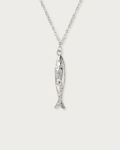 Silver Anchovy Necklace