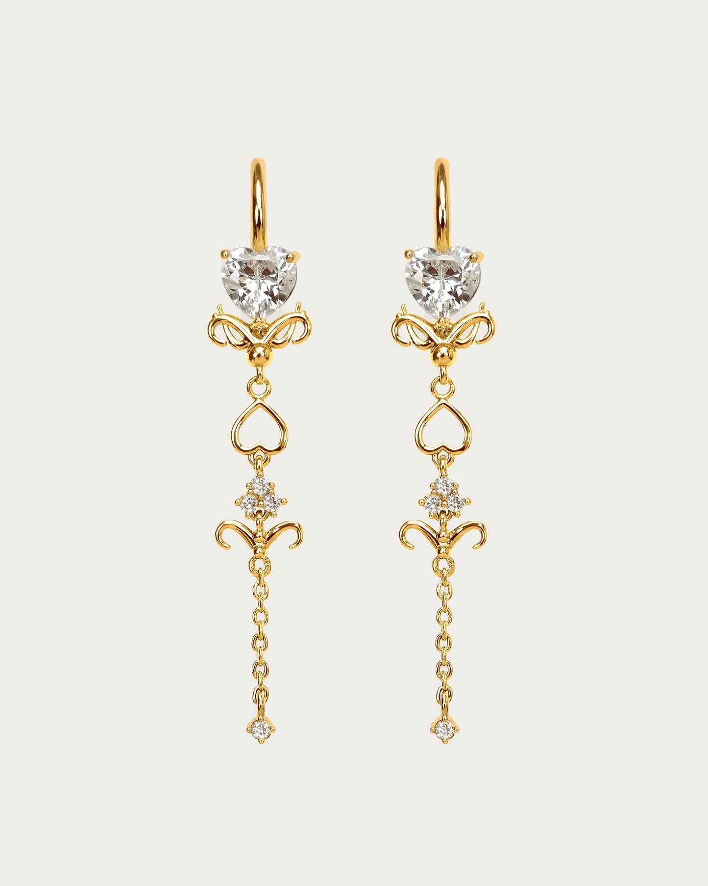Gold Dripping Earrings