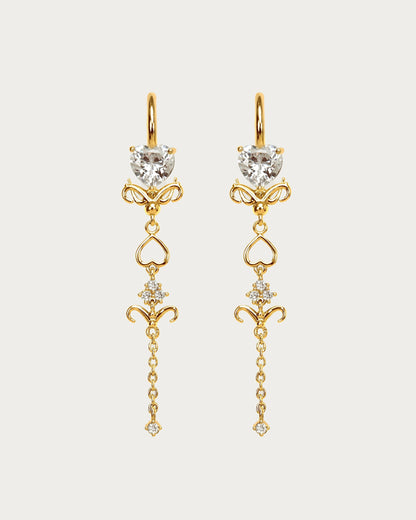Gold Dripping Earrings