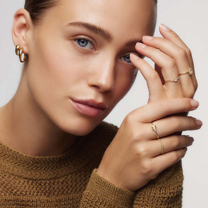 Lilac Diamond Ring | 18k Gold