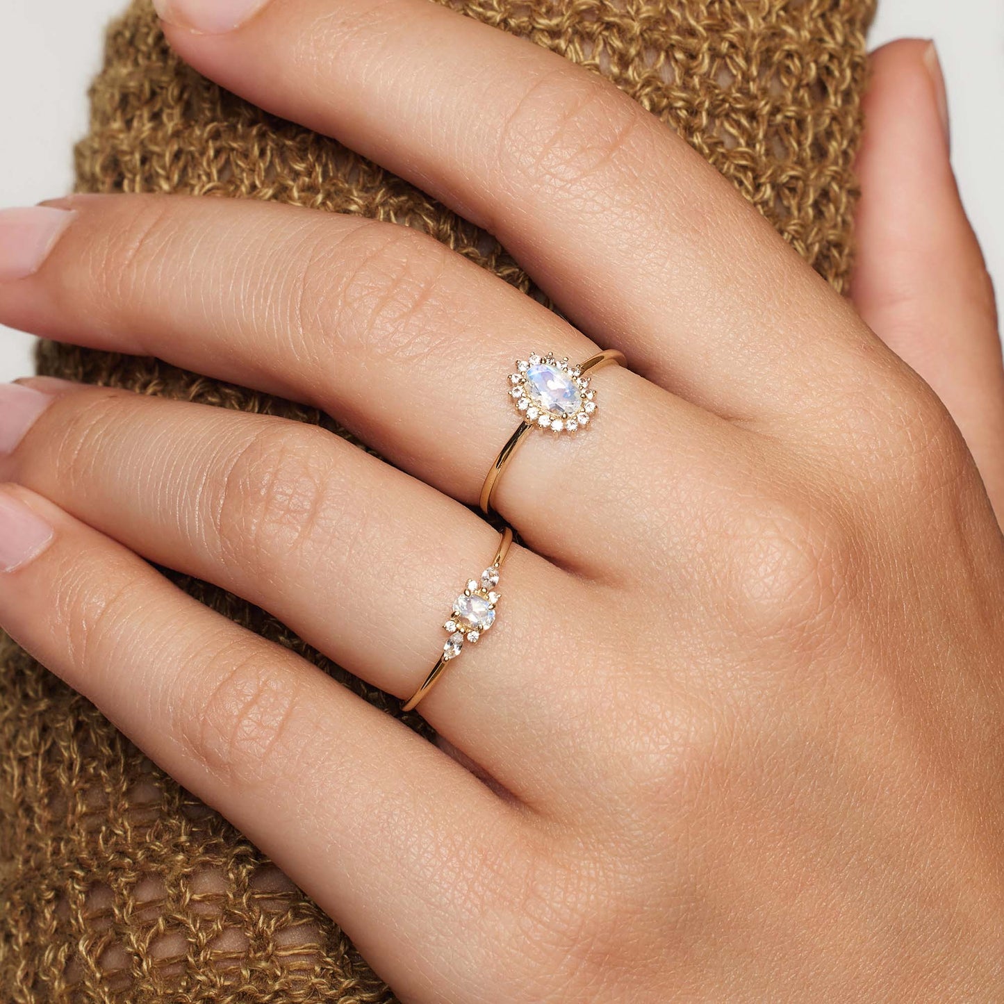 Lilac Diamond Ring | 18k Gold
