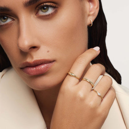 Diamond Stars Ring | 18k Gold