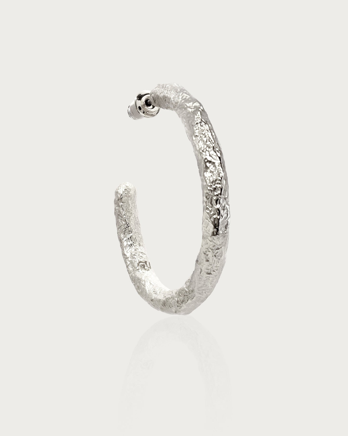 Jenny Large Hoop Earrings in Silver