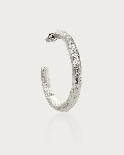 Jenny Large Hoop Earrings in Silver
