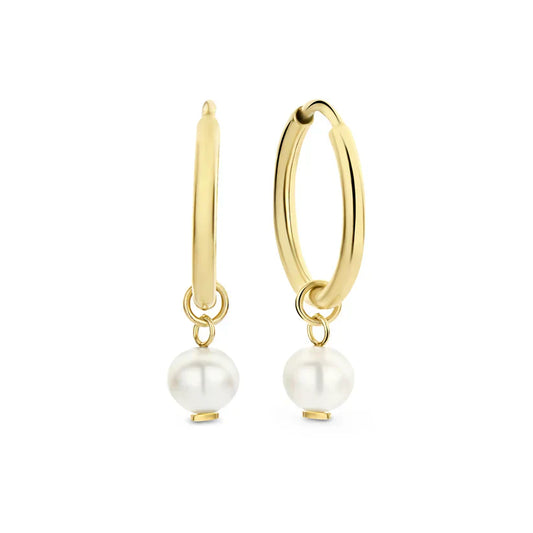 Pearl earrings | Gold 14k