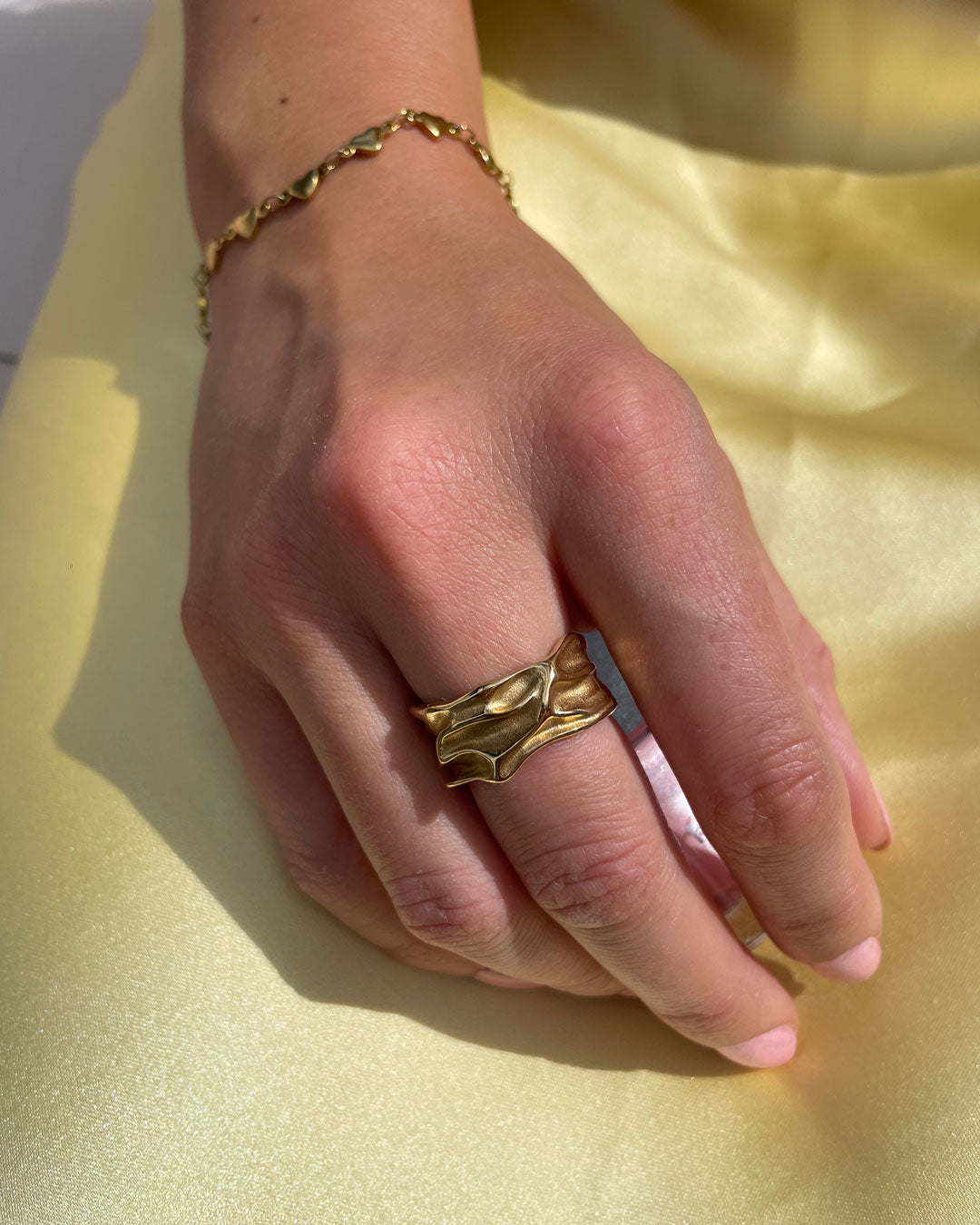 Rosa Big ring | 18K Gold