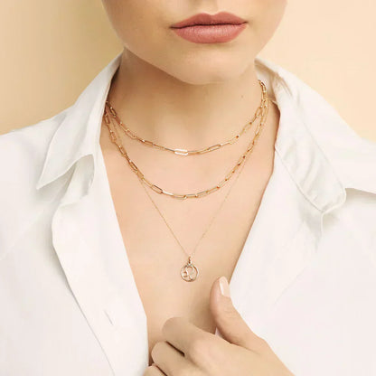 18k gold zodiac necklace