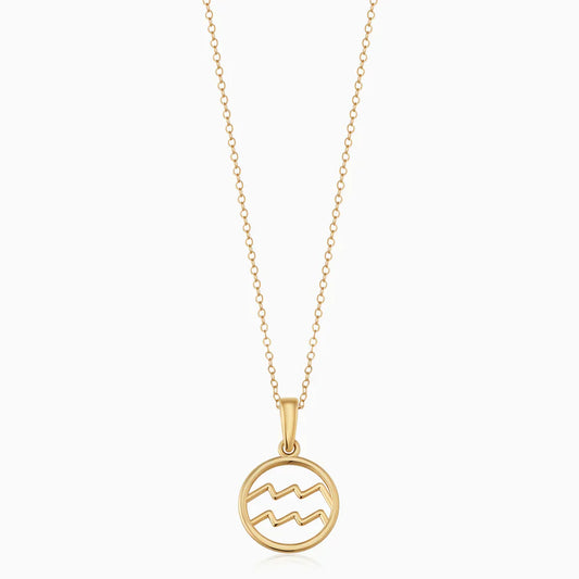 18k gold zodiac necklace