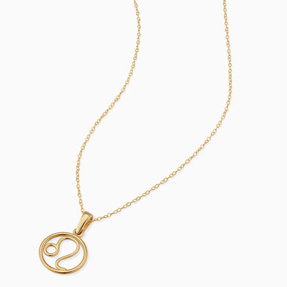 18k gold zodiac necklace