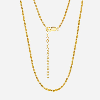 Rope chain | 18K Gold 2mm