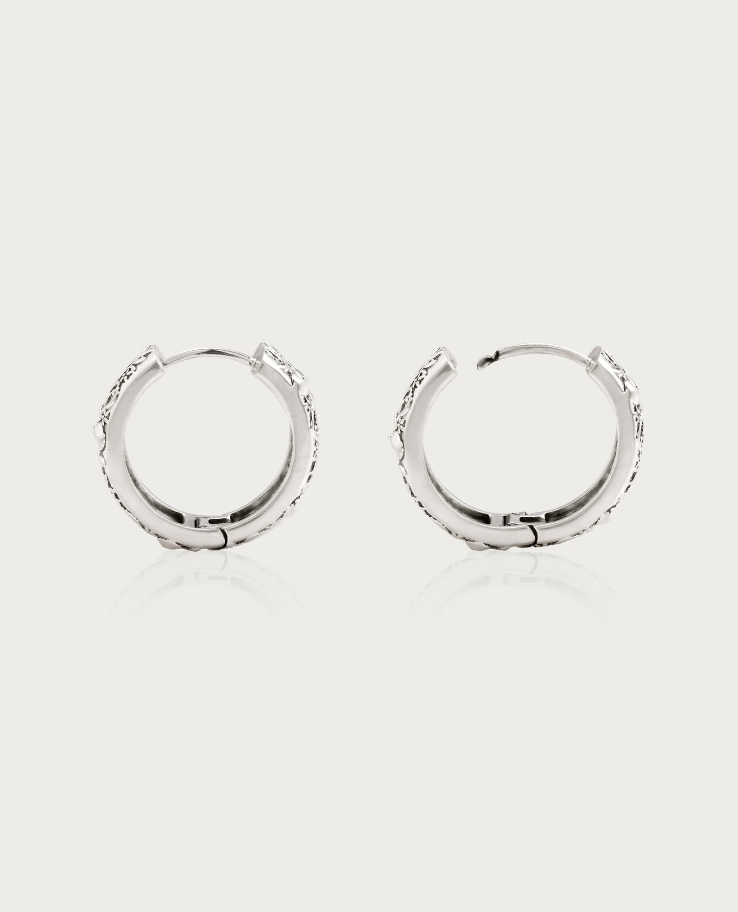 Serenade of Orchid Earrings in Silver