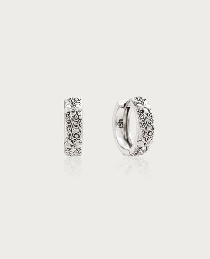 Serenade of Orchid Earrings in Silver